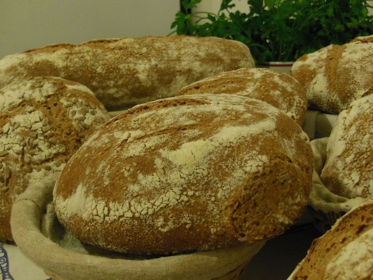 Freshly baked celebration cake
